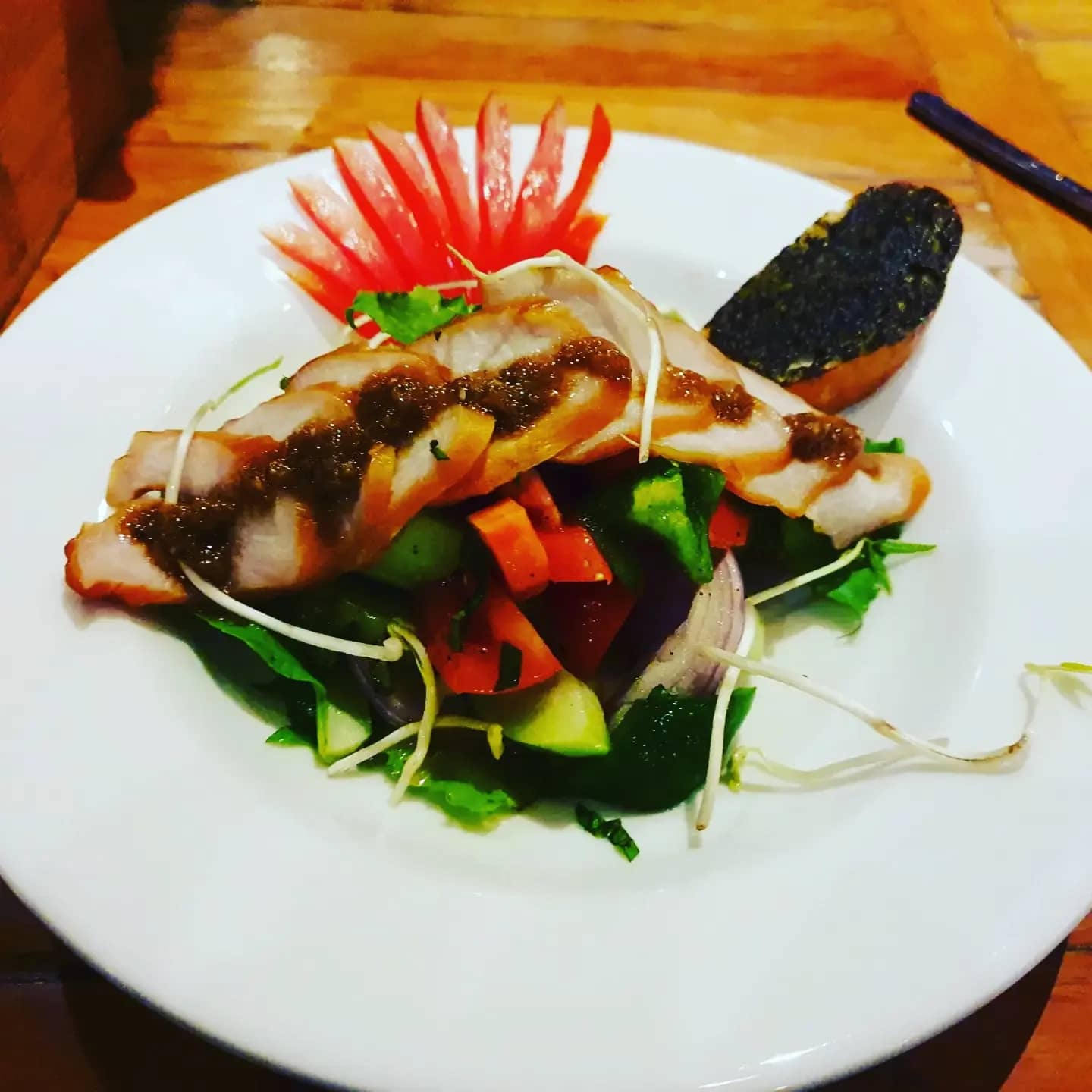 Smoked Chicken Salad Mediterranean Style